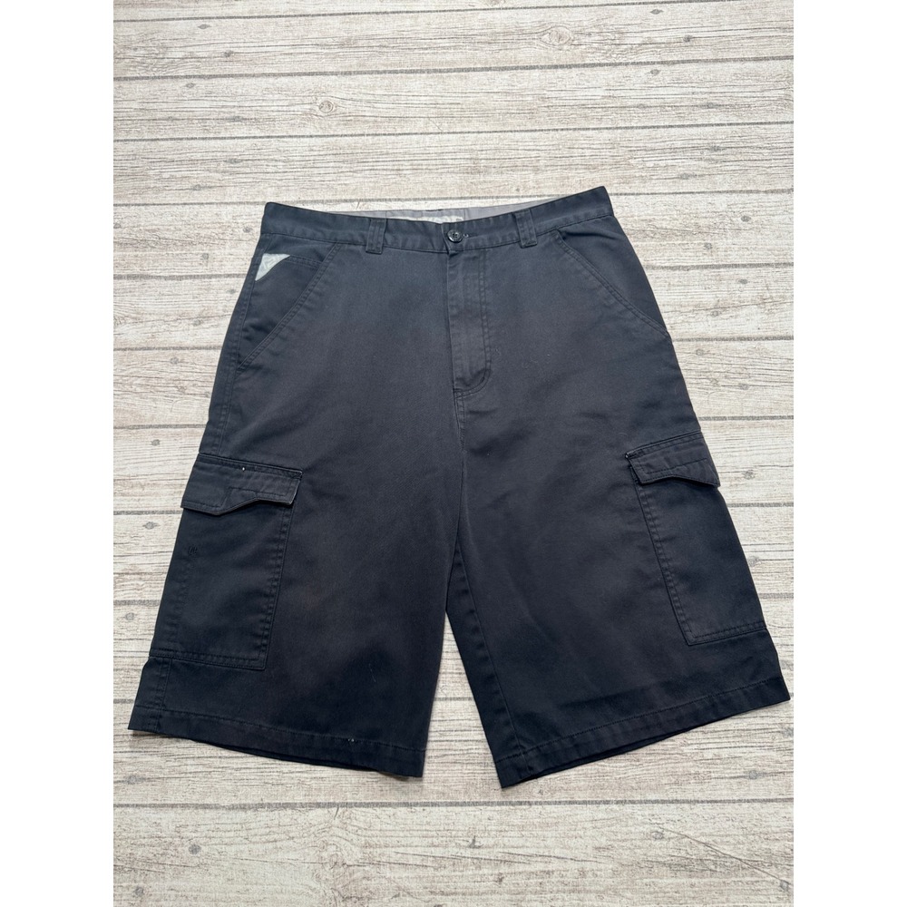R2 Industrial Gear Cargo Shorts Men's 34 Black Relaxed Utility Tactical Hiking